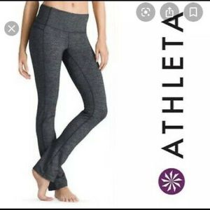 Athleta Straight up pants black heather size S